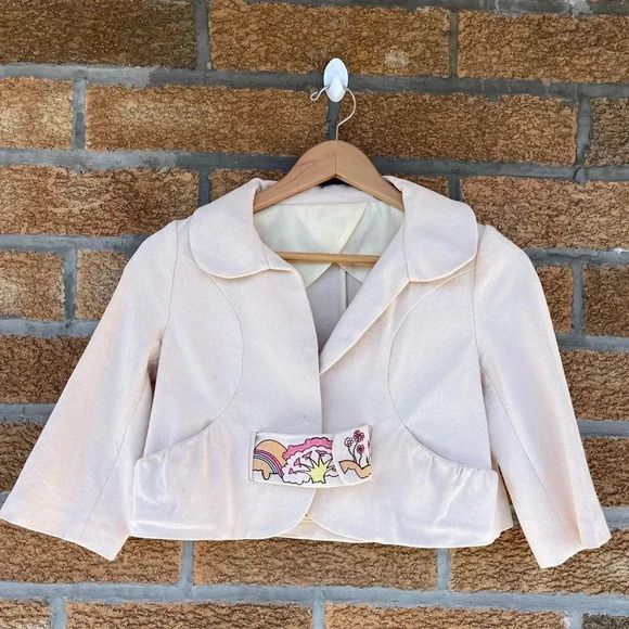 Tsumori Chisato cropped woven jacket size 4 - Picture 1 of 10